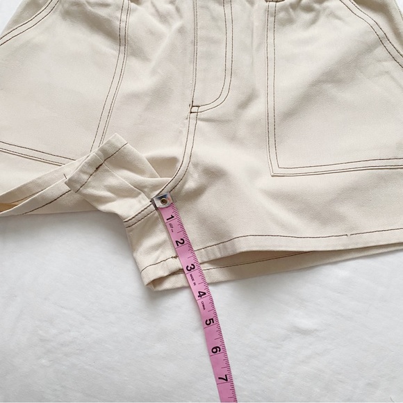 NWT High Waist Khaki Utility Shorts - Picture 10 of 14